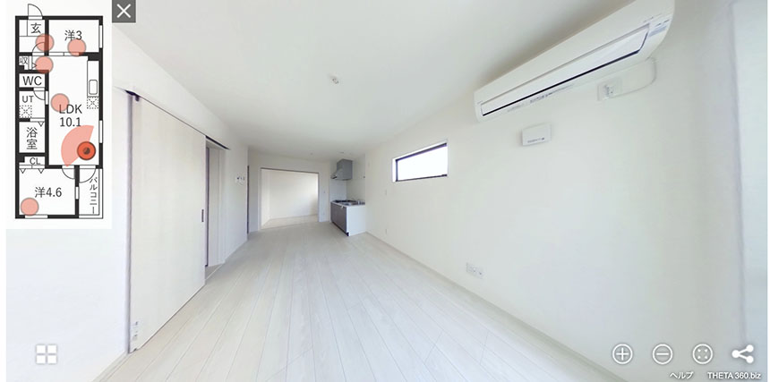 クラージュ黒川Ⅱ 101号室 360度